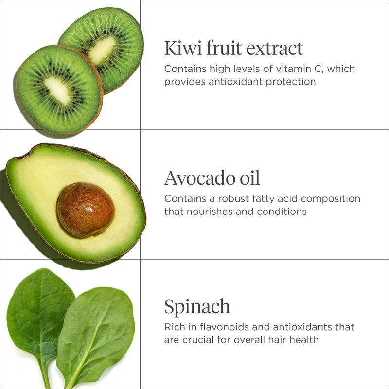 Briogeo Superfoods Avocado + Kiwi Mega Moisture Mask, Protein-Free, Deep Hydration, Enhance Shine, Moisturizing Mask for Dry Hair, Lock In Moisture, Vegan, Cruelty-Free, 2 fl oz - Image 5