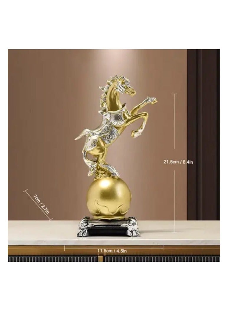 Elegant Decor, Modern Nordic-Inspired Horse Sculpture Creative Resin Art for Living Room, TV Stand & Entryway Decor, Perfect for Room Decor  - Image 4