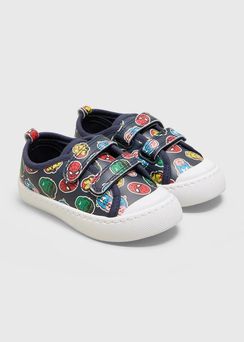 ماتلان Navy Marvel Double Strap Trainers