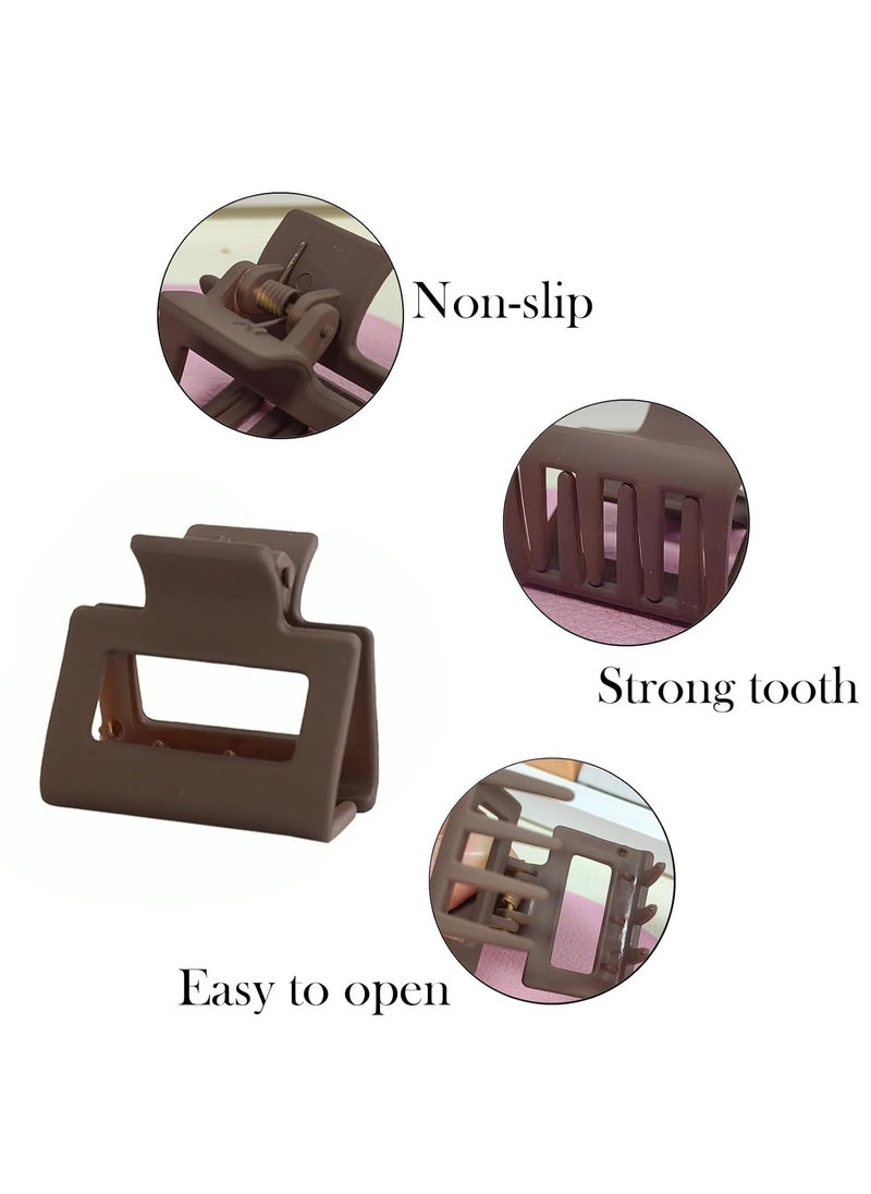Lydztion LYDZTION 18Pcs Small Claw Clips for Women, Medium Matte Hair Clips for Thin Fine Hair, Strong Hold Hair Accessories (Light Color)  - Image 4
