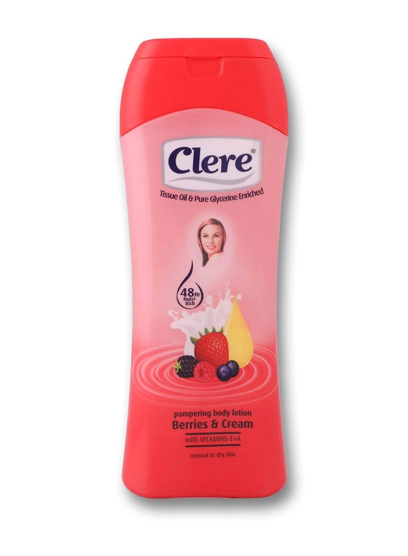 CLERE Pampering Body Lotion Berries & Cream