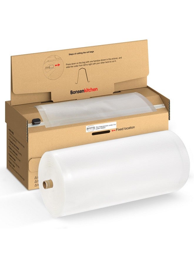 Bonsenkitchen [2025 New] Bonsenkitchen 8” x 150’ Vacuum Sealer Bags Rolls with Cutter for Food Storage, Commercial Grade, BPA Free, Great for Meal Prep and Sous Vide Cooking - Image 1