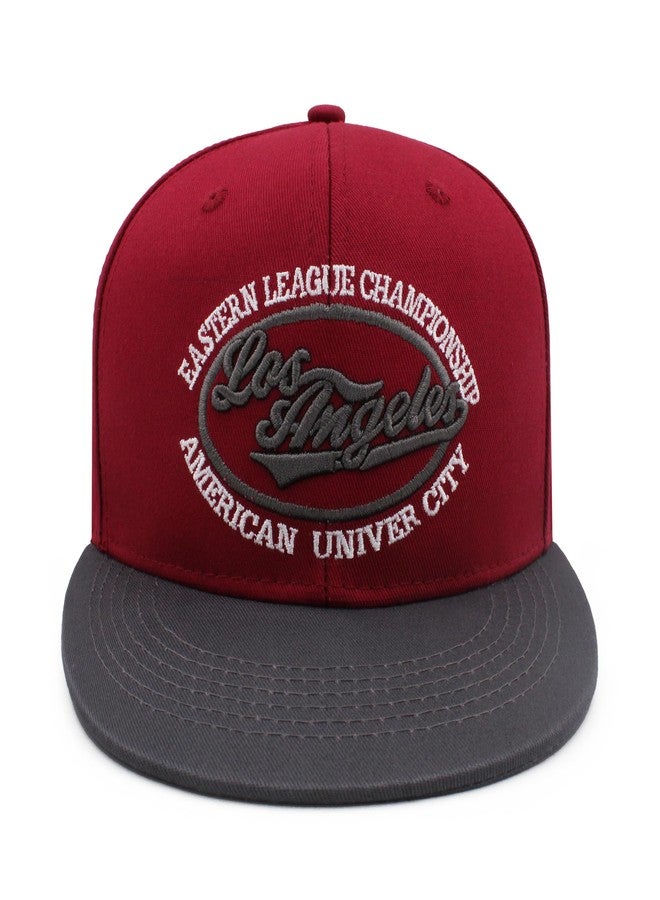 VRITRAZ Unisex Adjustable Polyester Plain Stylish Hip Hop Cap for Men and Women (16-17 Years) | Trendy Angeles Red Hat, Perfect for Everyday Wear, Sports, and Casual Outfits for All-Day Use - Image 3