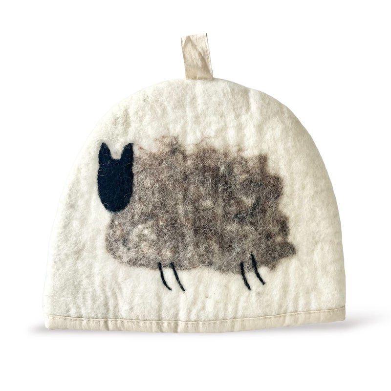 Glaciart One Glaciart One Wool Teapot Cozy Kettle Cover  Dome Shaped Large Tea Cosy Kettle or French Press  Handmade  Needle Felted from Natural Wool  Warms Up to 2 Hours  Great as Gift 