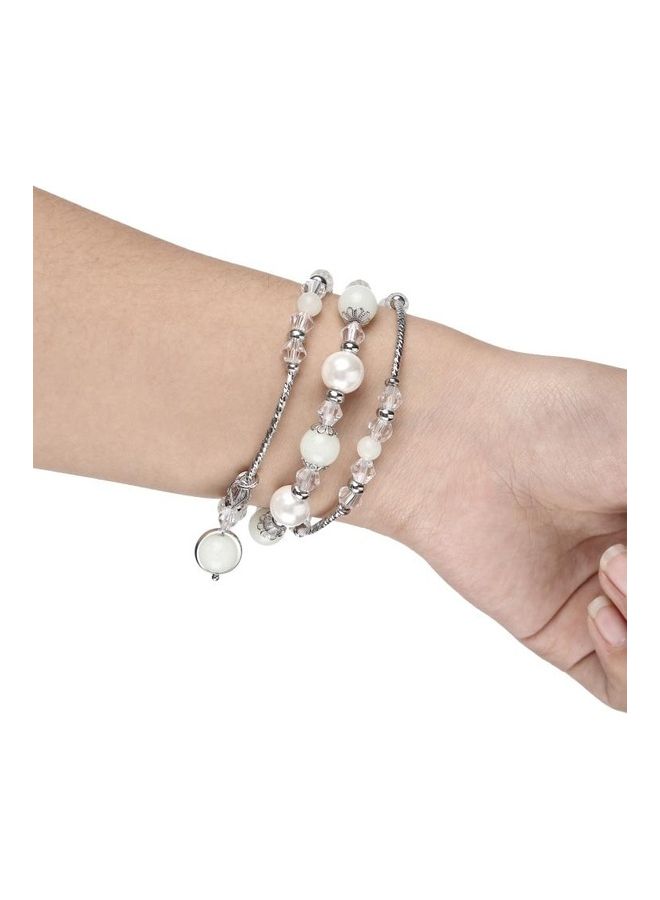 نيبمينينت سوار مضيء من العقيق لساعة أبل 5 و4 مقاس 40 مم/3 و2 و1 38 مم فضي - Image 5