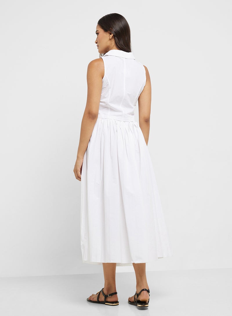 ELLA Halter Cut Vest & Pleated Skirt Set  - Image 2