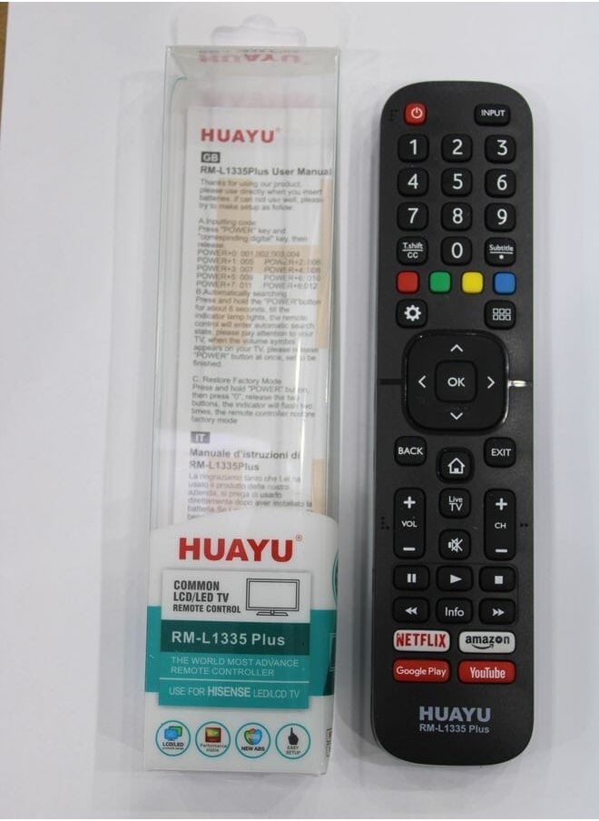 Huayu Replacement Remote Control For Smart Tv Rml1335