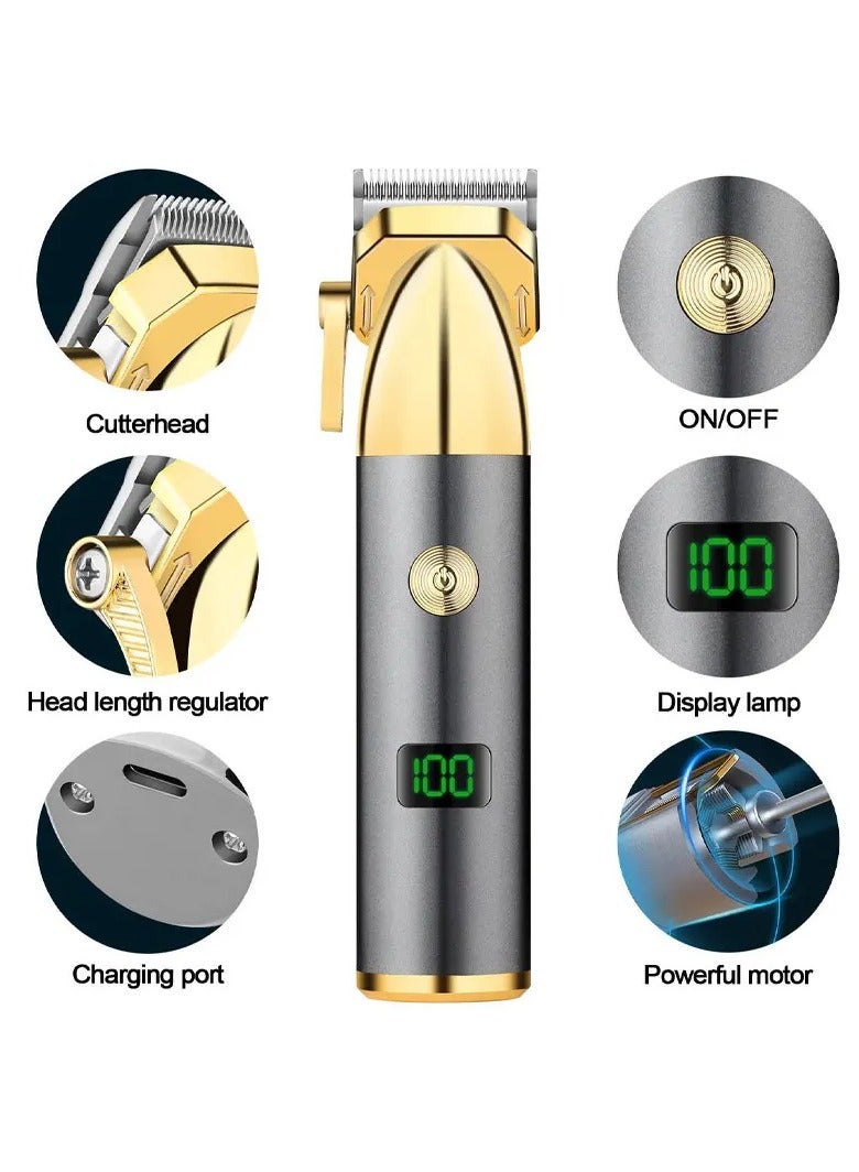 AROAQ Professional Hair Clipper Wireless Rechargeable Hair Trimmer for Beard Mustache Body Under Arms Precision Hair Cutting Machine - Image 2