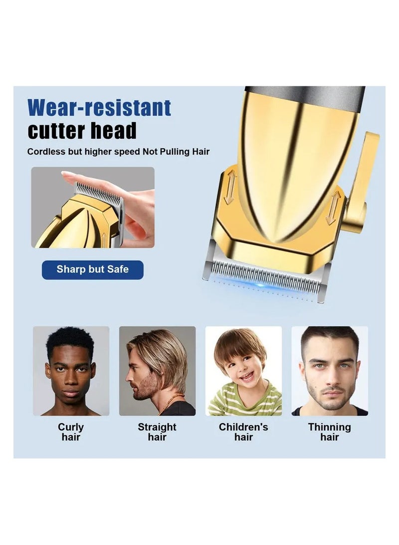 AROAQ Professional Hair Clipper Wireless Rechargeable Hair Trimmer for Beard Mustache Body Under Arms Precision Hair Cutting Machine - Image 3