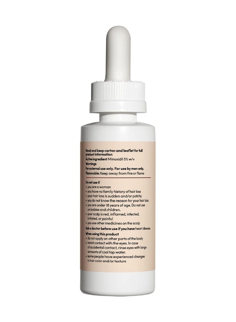 HIMS & HERS hims Extra Strength Hair Regrowth Treatment for Men with 5% Topical Minoxidil Solution for Hair Loss and Thinning Hair, Unscented, 2 Pack - Image 2