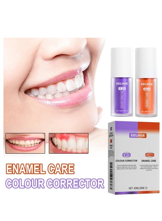 EELHOE Teeth Whitening and Repairing Cream, Tooth Stain Removal, Color Corrector For Yellow Tooth, Teeth Cleaning Stain - Image 5
