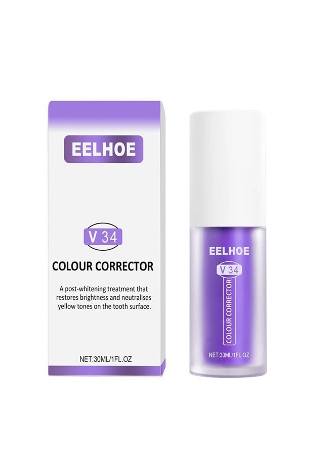 EELHOE Teeth Whitening and Repairing Cream, Tooth Stain Removal, Color Corrector For Yellow Tooth, Teeth Cleaning Stain - Image 3