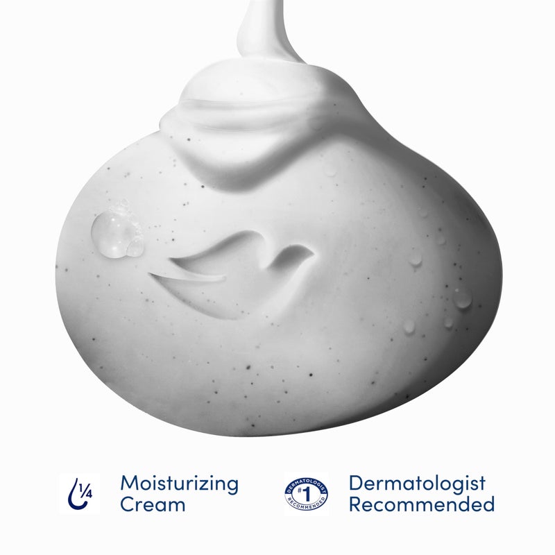 Dove Beauty Bar Soap 6 Bars Deep Exfoliating Charcoal Powder & Glycerin, for Softer, Smoother Skin, Scrubs Away Impurities 3.75 oz - Image 3