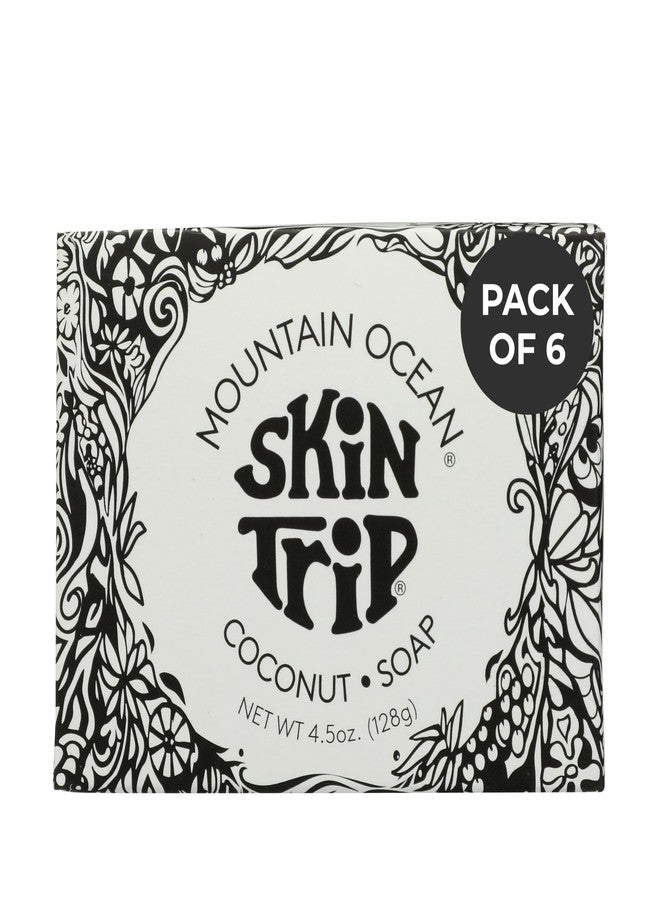Mountain Ocean Skin Trip Coconut Soap | 4.5oz - Pack of 6 | Gentle Cleansing Bar Soap for Body, Natural Nourishment, and Hydration - Image 1