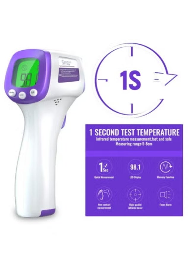 Non-Contact Infrared Forehead Thermometer – Digital Body Temperature Reader for Kids & Adults with Fast Accurate LCD Display, No-Touch Measurement - Image 2