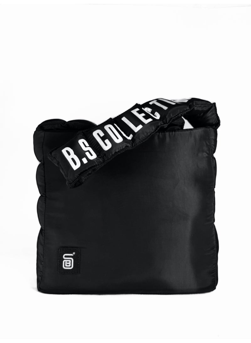 B.S COLLECTION Women Shoulder Bag Waterproof Casual Casual Capacity College Daypack Lightweight Black - Image 3