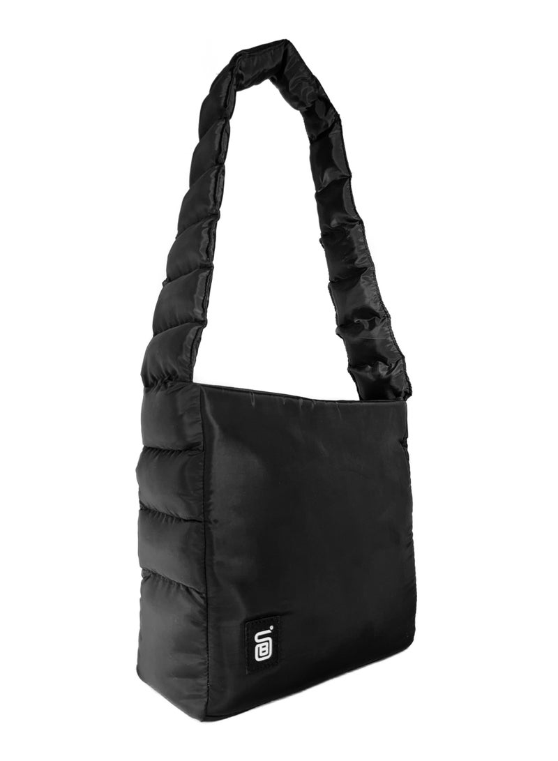 B.S COLLECTION Women Shoulder Bag Waterproof Casual Casual Capacity College Daypack Lightweight Black - Image 2