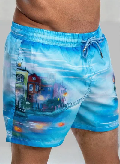 Just Nature Swim Shorts Ocean Town
