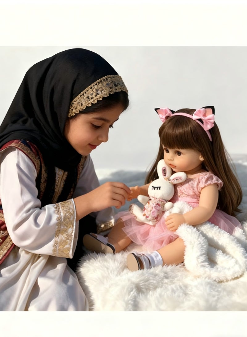 يلا جوي دمية أطفال تولد من جديد ، محاكاة لألعاب سيليكون كاملة ، دمية أطفال تولد من جديد 55 سم ، مناسبة لهدايا أعياد الميلاد للأطفال / ألعاب رياض الأطفال - Image 2