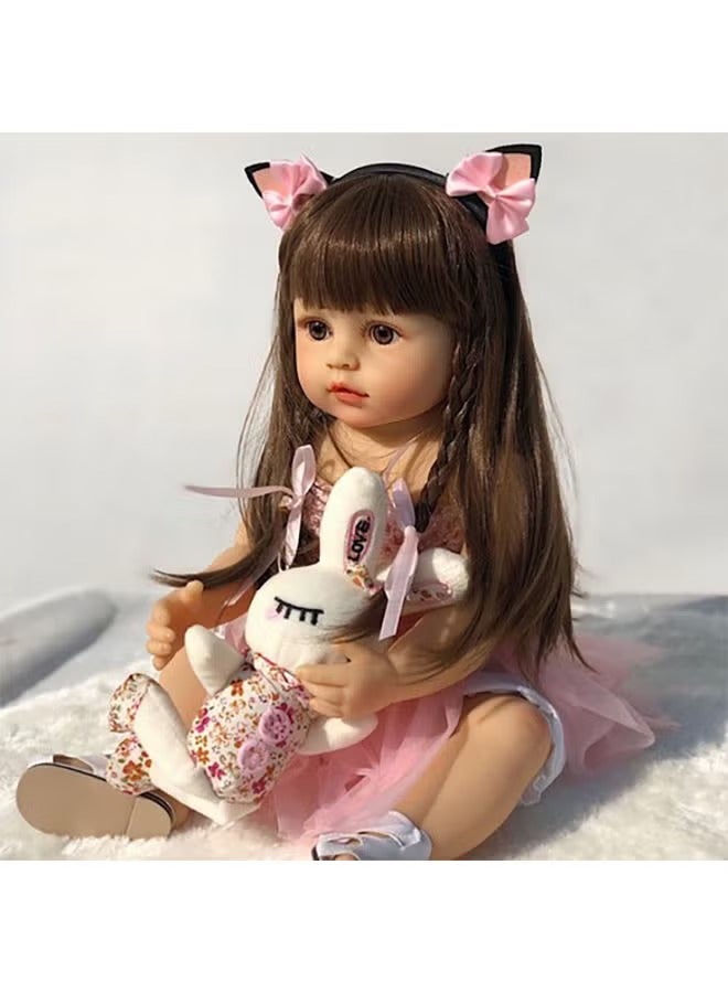 يلا جوي دمية أطفال تولد من جديد ، محاكاة لألعاب سيليكون كاملة ، دمية أطفال تولد من جديد 55 سم ، مناسبة لهدايا أعياد الميلاد للأطفال / ألعاب رياض الأطفال - Image 3