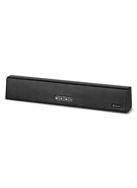سبيكر بلوتوث كيسونلي LED-805 ستيريو 10 واط ببطارية 1800mAh تشغيل حتى 8 ساعات - يدعم AUX وUSB وTF card وU disk – أسود