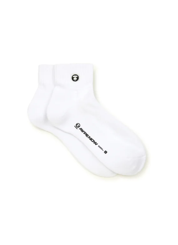 AAPE AAPENOW moonface logo socks