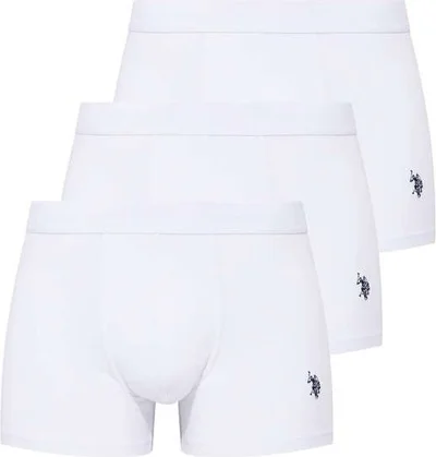 U.S. Polo Assn. BASE. Polo Assn. Men's White 3-Piece Boxer 80173