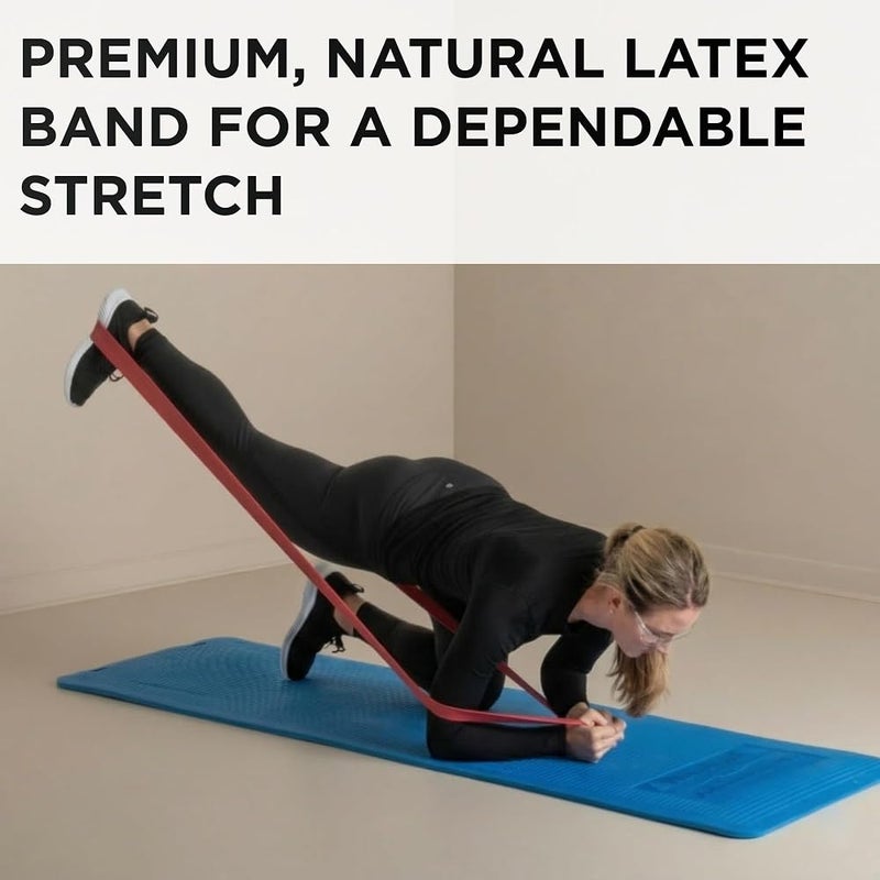 ثيرا باند TheraBand Resistance Band Latex Roll – أشرطة مقاومة من اللاتكس للتمارين الرياضية والعلاج الطبيعي المهني، أشرطة تمارين لإعادة التأهيل، البيلاتس، التدريب واستعادة الحركة – رول بطول 6 ياردات، (المستوى الأقصى، المستوى 7) - Image 4
