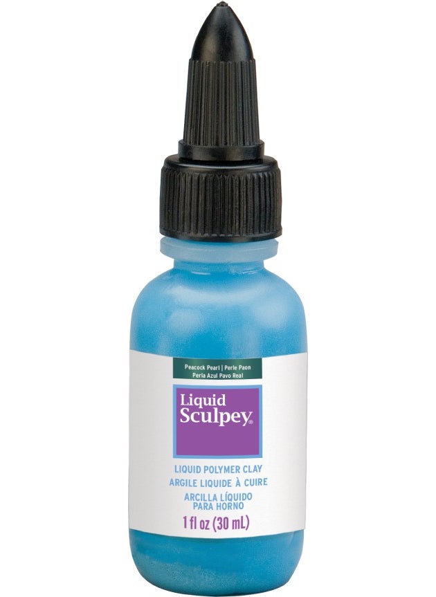 Sculpey - Liquid Liquid Polymer Clay 30 Ml. Flashy Blue Pearl - Image 1
