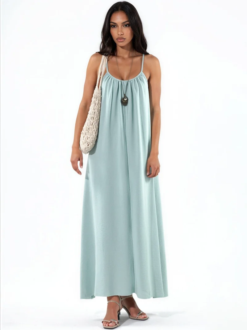 هيكاب Relaxed Fit Maxi Woven Dress