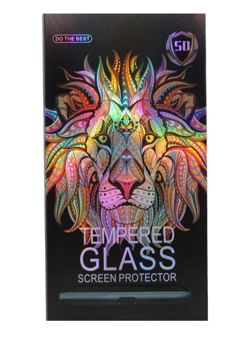 تيمبرد غلاس واقي شاشة بحواف سوداء من الزجاج المقوى 9D متوافق مع هاتف Samsung Galaxy A02 - Image 1