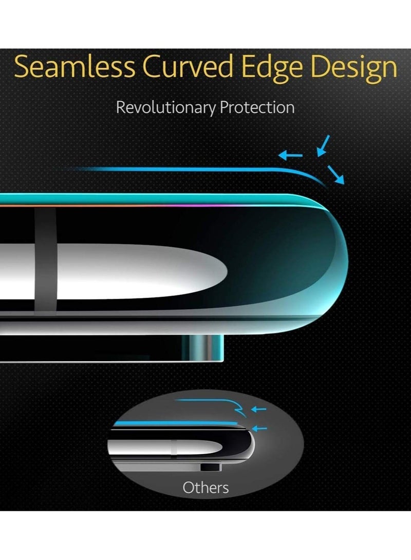 تيمبرد غلاس واقي شاشة بحواف سوداء من الزجاج المقوى 9D متوافق مع هاتف Samsung Galaxy A02 - Image 4