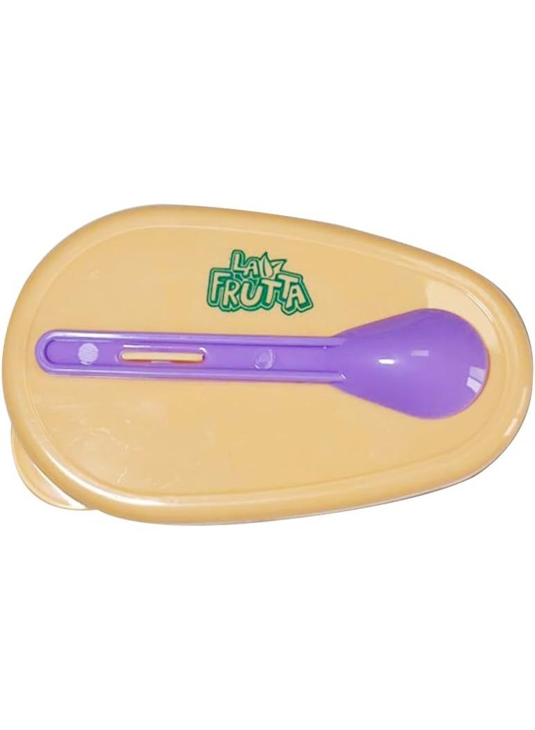 La Frutta La Fruta Baby Bowl Set with Spoon - Salmon and Purple - Image 5