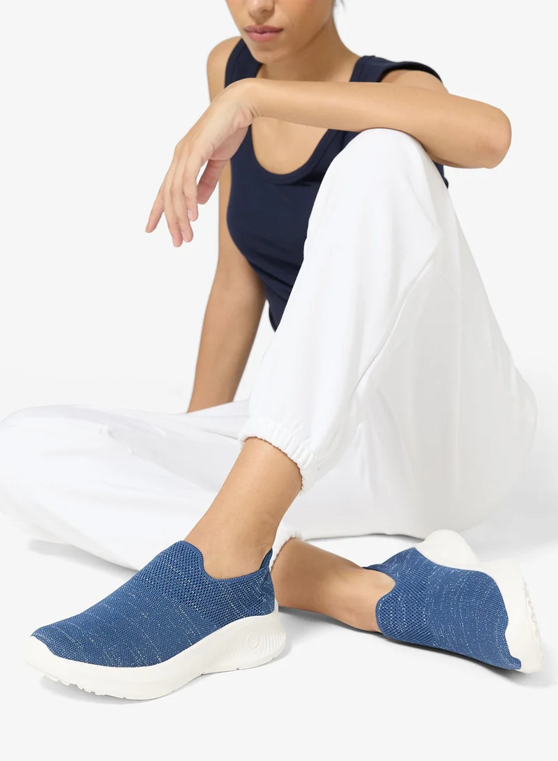 Ginger Navy Cushioned Slip-Ons for Women | Best Price UAE