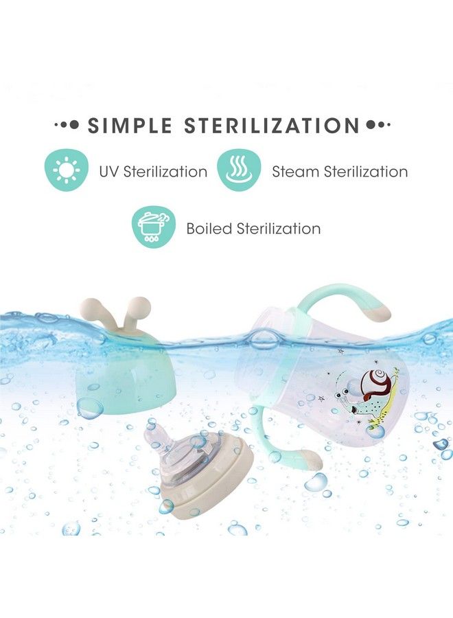 R for Rabbit Snozzy Baby Spout Sippy Cup Bottle 240 Ml Soft Silicon Spout For Baby Kids Of 6 Months +; Green - Image 5