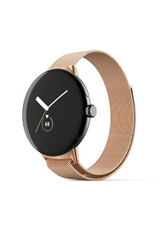 Replacement Strap For Google Pixel Watch Milanese Stainless Steel Metal Watch Band Rose Gold