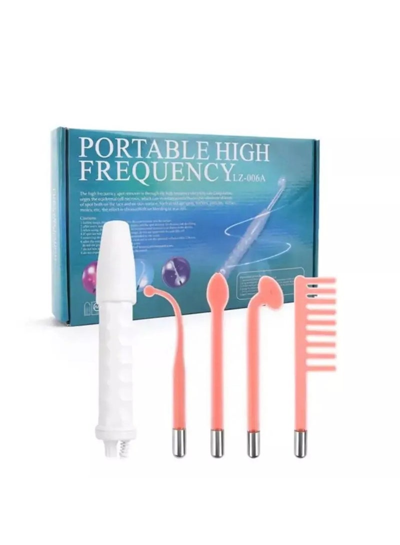 Portable High Frequency Skin Care Therapy Wand - Handheld Acne Treatment Device - Image 1