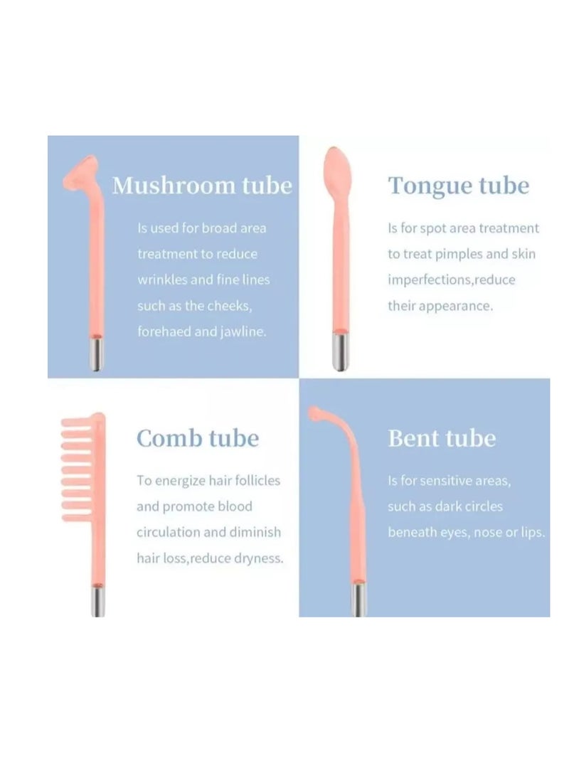 Portable High Frequency Skin Care Therapy Wand - Handheld Acne Treatment Device - Image 3