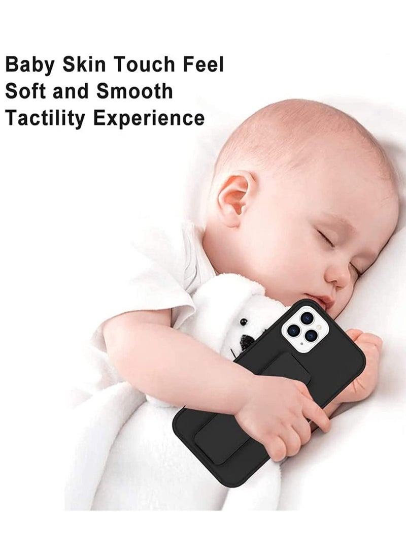 ELTRAZONE Case for iPhone 14 Pro, Back Stand Case with Magnet Holder Hand Grip Magnetic Car Mount Anti Scratch Shockproof Cover Case for iPhone 14 Pro (iPhone 14 Pro, Black) - Image 2