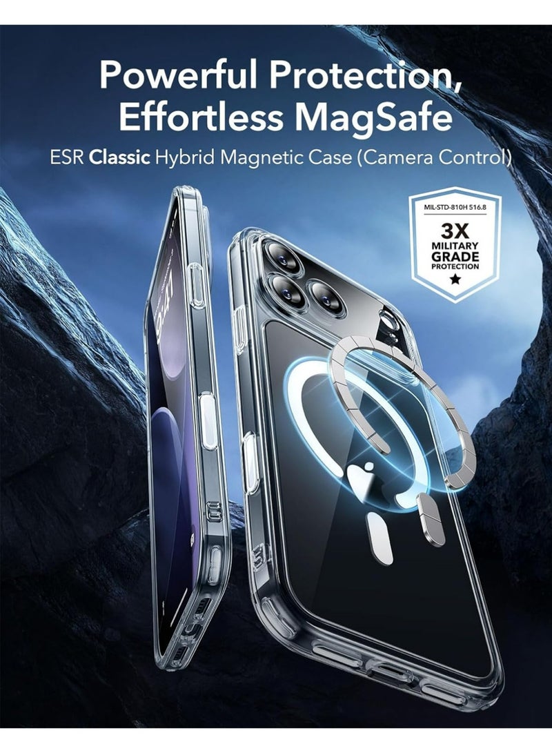 إكس ليفيل iPhone 17 Pro Case, التحكم في الكاميرا, متوافق مع MagSafe, الحماية العسكرية المقاومة للصدمات, حالة الهاتف المغناطيسي لـ iPhone 17 Pro, حالة الهجينة الكلاسيكية, واضح - Image 2