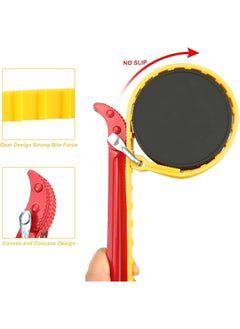 Belt Strap Wrench 8 Inches, Multifunctional Steel Handle Adjustable Strap Wrench for Replacing Water Filter, PVC Pipe Joints, Oil Filter, Swimming Pool Connection (Red Handle, Yellow Strap) - pzsku/Z737FE8089B59958D82B1Z/45/_/1729584400/c50e29c2-33c4-47f5-af81-a02bd8b2dfaf