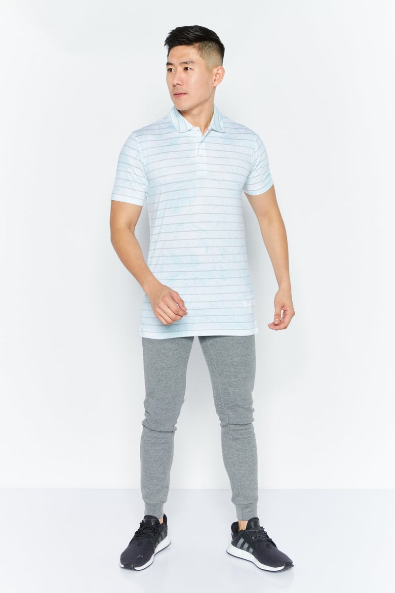 PUMA تي شيرت بولو رياضي للرجال بأكمام قصيرة، أبيض - Image 4