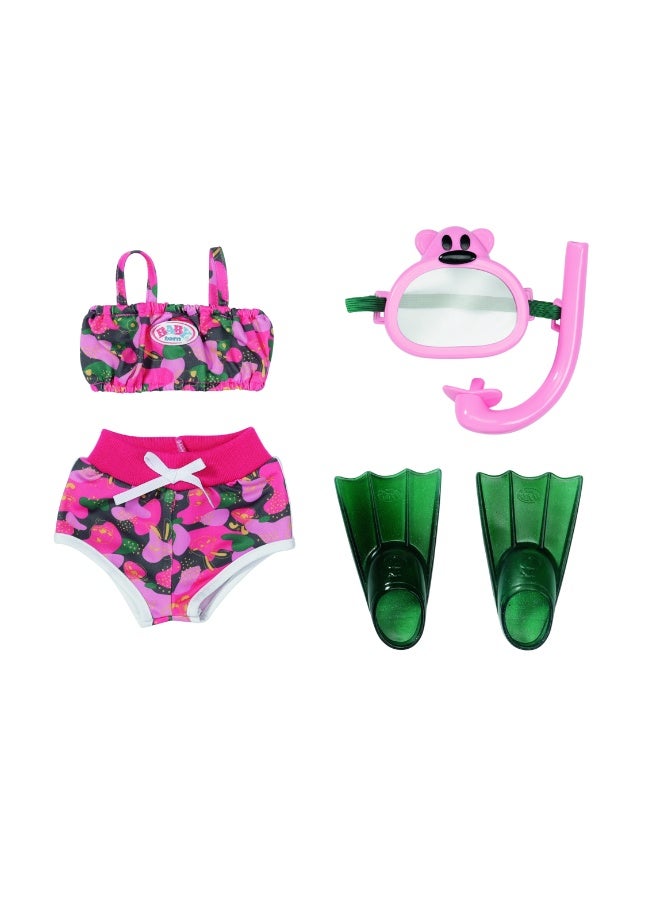 Baby Born Deluxe Weekend Snorkeling Set, Fits Dolls up to 43cm - Image 1