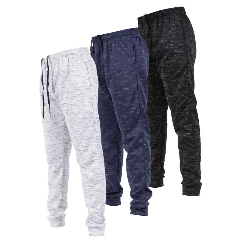 Ultra Performance 3 Pack Mens Joggers Mens Athletic Sweatpants with Pockets for Men, Small - 3X - Image 1