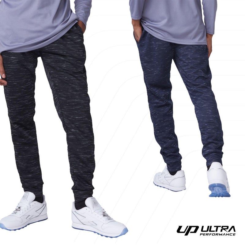 Ultra Performance 3 Pack Mens Joggers Mens Athletic Sweatpants with Pockets for Men, Small - 3X - Image 3