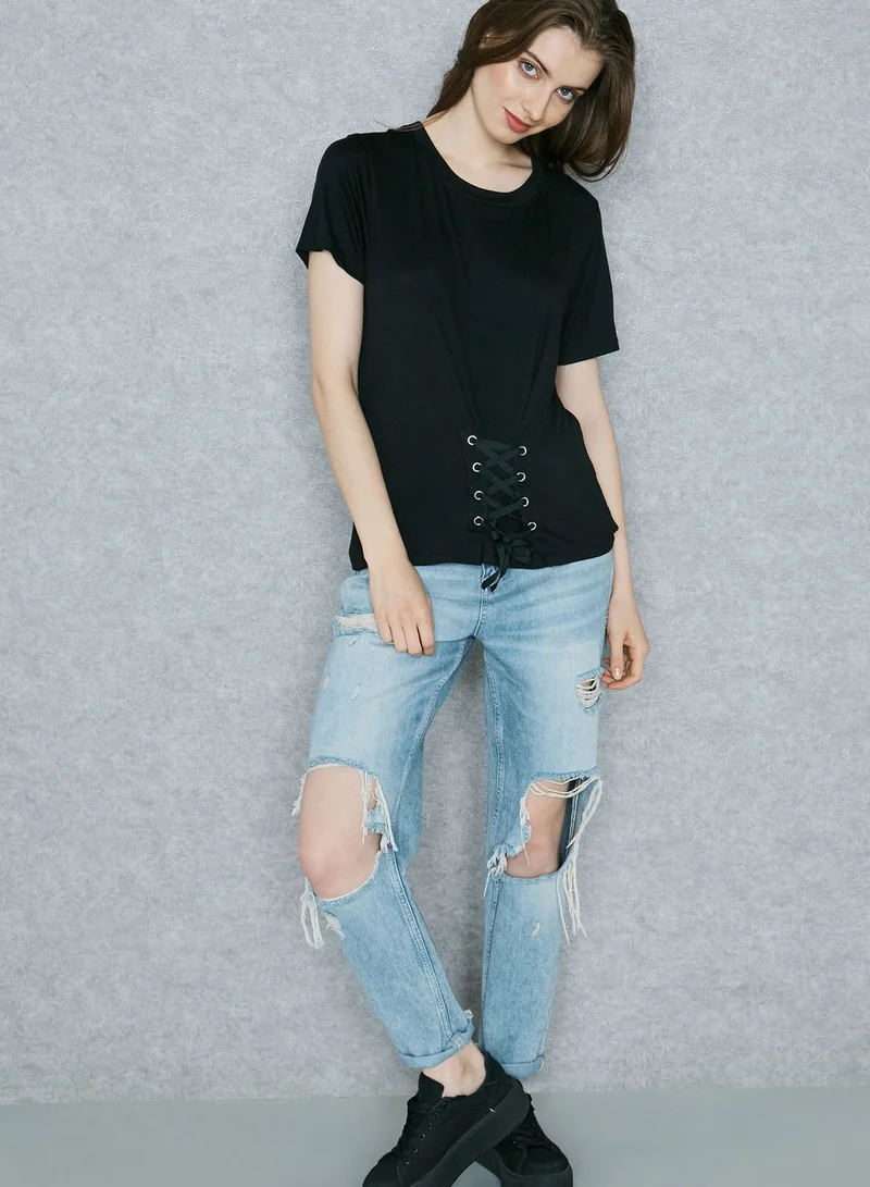 Ginger Lace Up T-Shirt