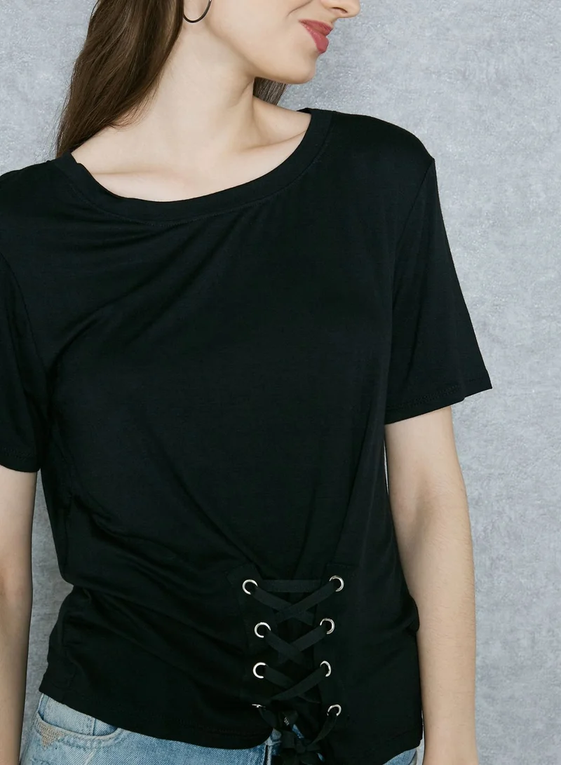 Ginger Lace Up T-Shirt