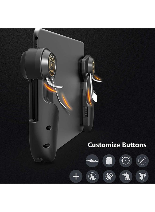 Quantum 2 PCS Mobile Game Controller, Six Finger Game Joystick Trigger Handle, Fits for iPad & Tablet PUBG Game Accessories - Image 2