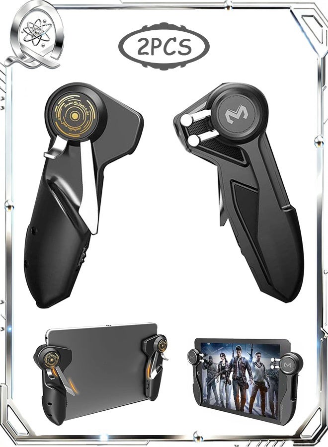 Quantum 2 PCS Mobile Game Controller, Six Finger Game Joystick Trigger Handle, Fits for iPad & Tablet PUBG Game Accessories - Image 1