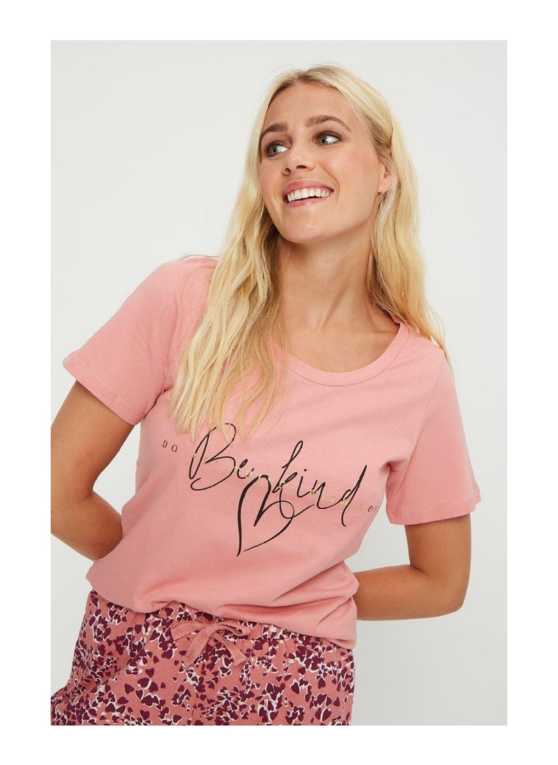 DOROTHY PERKINS - Be Kind T-Shirt and Shorts Pyjama Set - Image 1